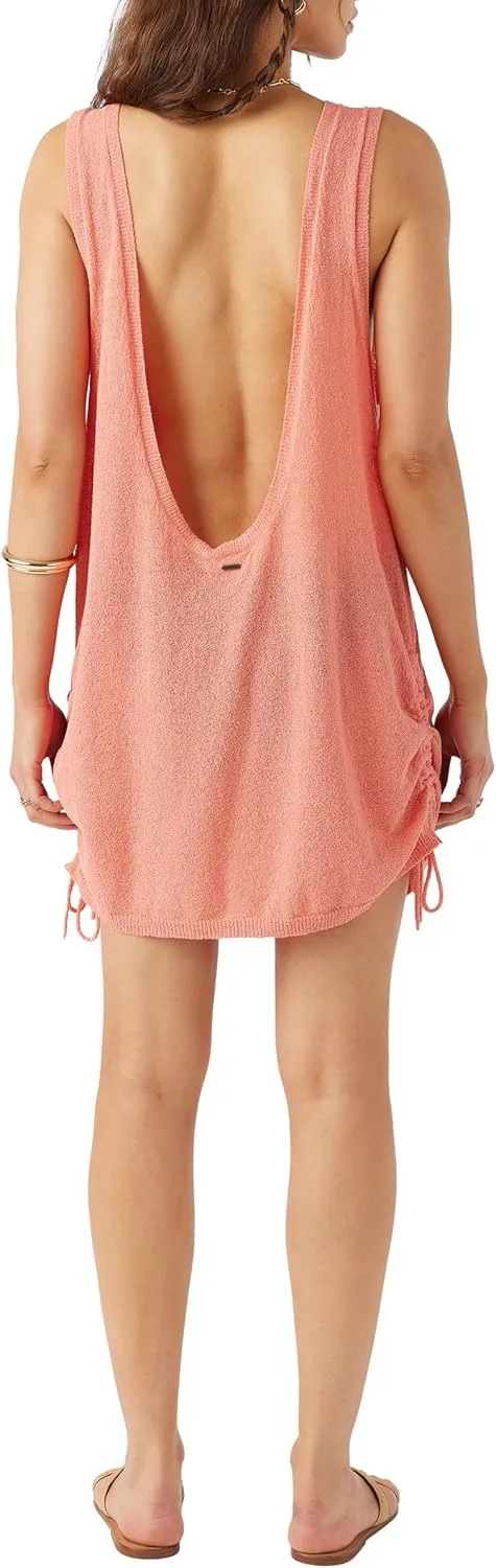 O'NEILL Women's Sonny Side-Tie Short Cover Up Dress, Beach Cover Up Dress, Stylish Swim Cover Up Dress for a Chic Beach Look