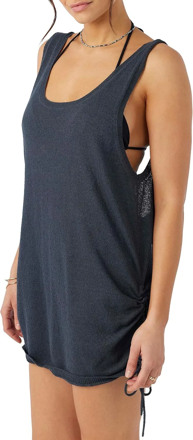 O'NEILL Women's Sonny Side-Tie Short Cover Up Dress, Beach Cover Up Dress, Stylish Swim Cover Up Dress for a Chic Beach Look