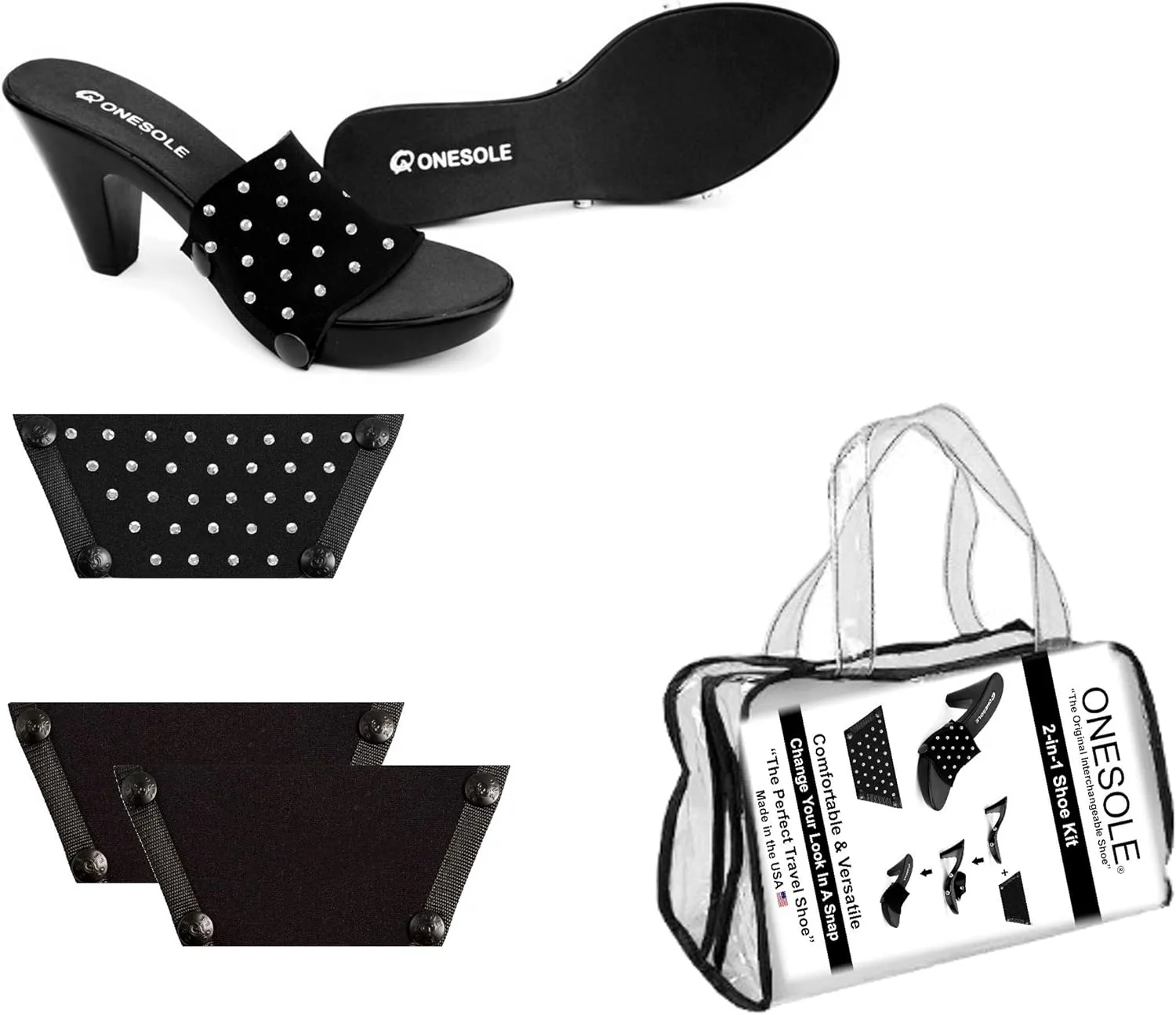 Onesole Chic Black Travel Kit