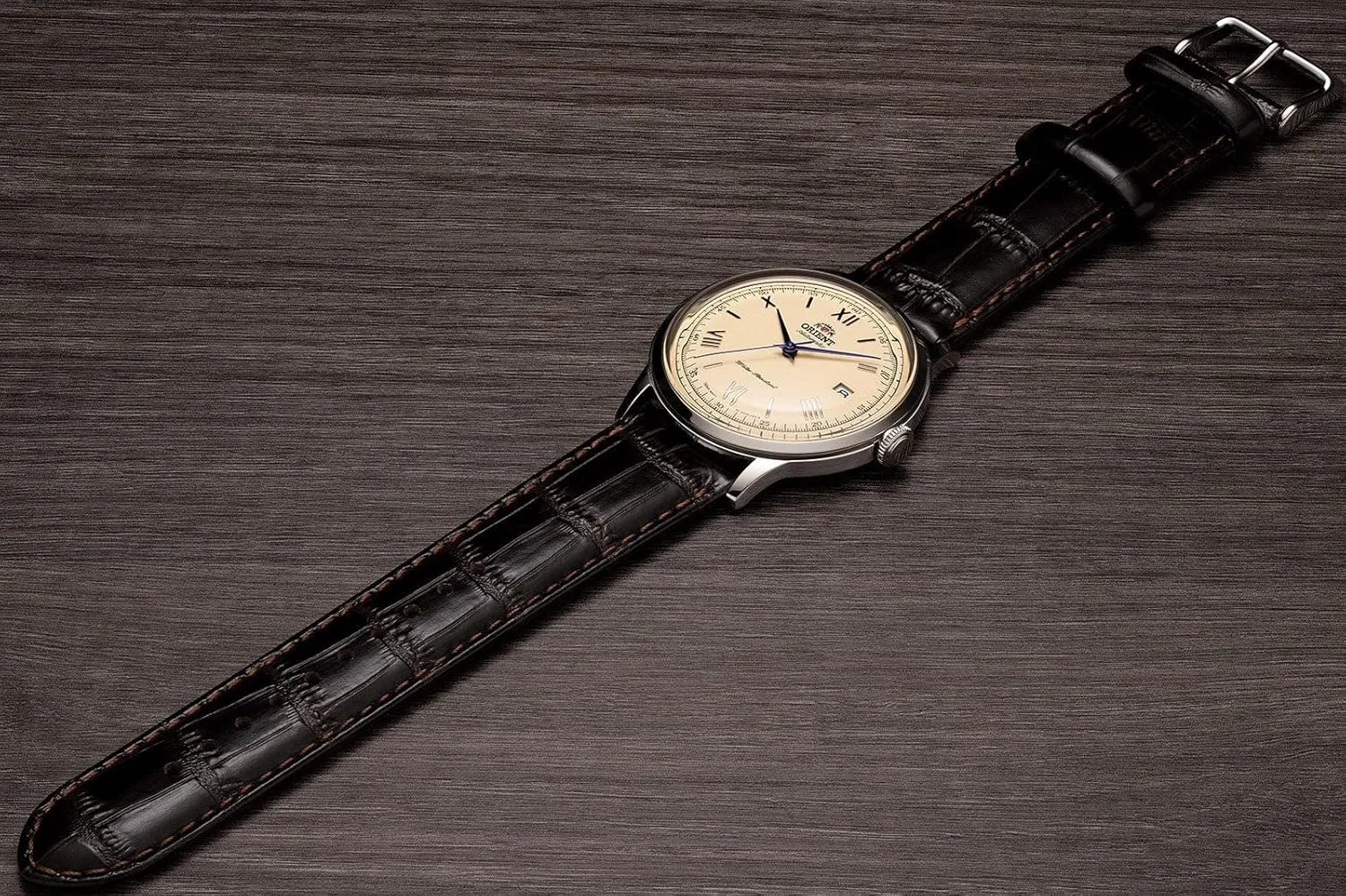 Orient Men's '2nd Gen. Bambino Ver. 2' Japanese Automatic Stainless Steel and Leather Dress Watch