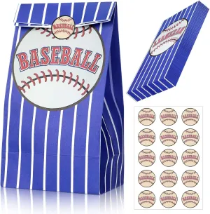 Outus 30 Pcs Baseball Party Gift Bags Baseball Goodie Bags Favors Sport Theme Party Favor for Team Birthday Decoration Presents Packing Candy Snack Goodie Storage