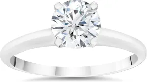 P3 POMPEII3 Pompeii 1/5ct Lab Grown Diamond Solitaire Engagement Ring 14K White Gold (((G-H)),SI(1)-SI(2))