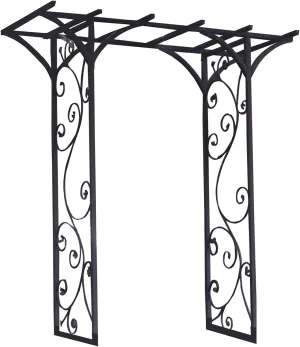 Panacea 89087 Black Garden Arbor 84 by76 by 26 Foot