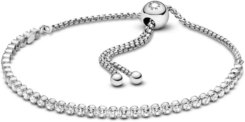 PANDORA Sparkling Slider Tennis Bracelet - Gift for Her - Gift for Her - With Gift Box