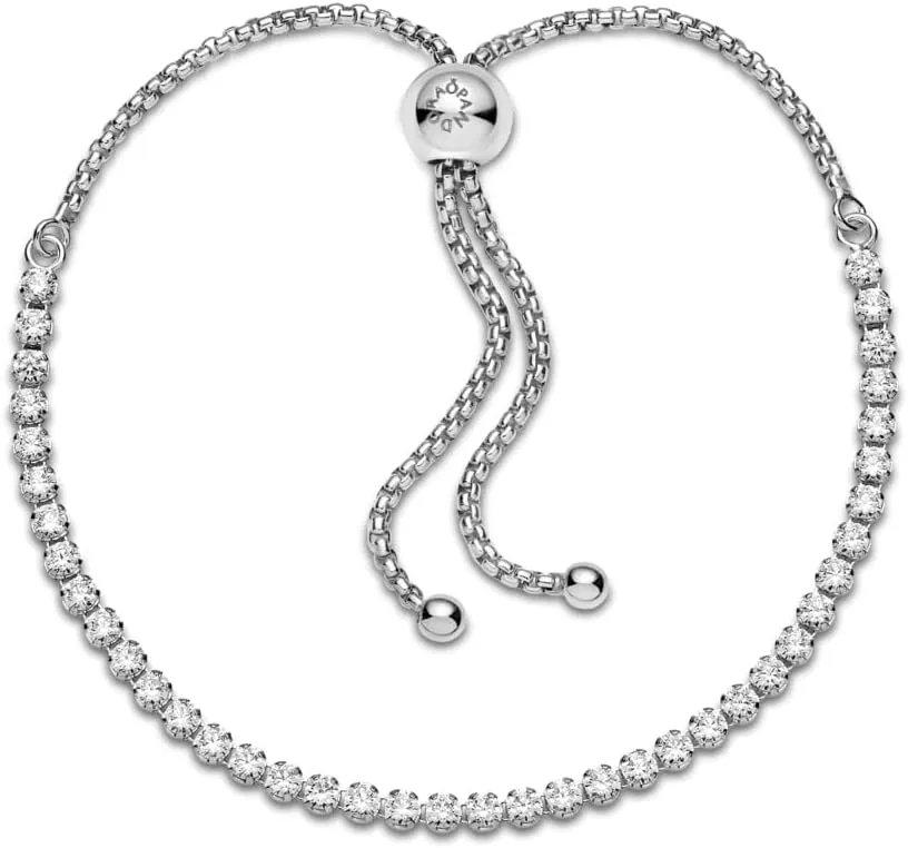 PANDORA Sparkling Slider Tennis Bracelet - Gift for Her - Gift for Her - With Gift Box