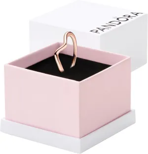 PANDORA Wave Ring Shine 14k Gold-Plated Ring for Women - Gift for Her - With Gift Box