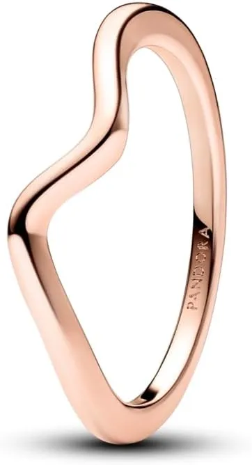 PANDORA Wave Ring Shine 14k Gold-Plated Ring for Women - Gift for Her - With Gift Box