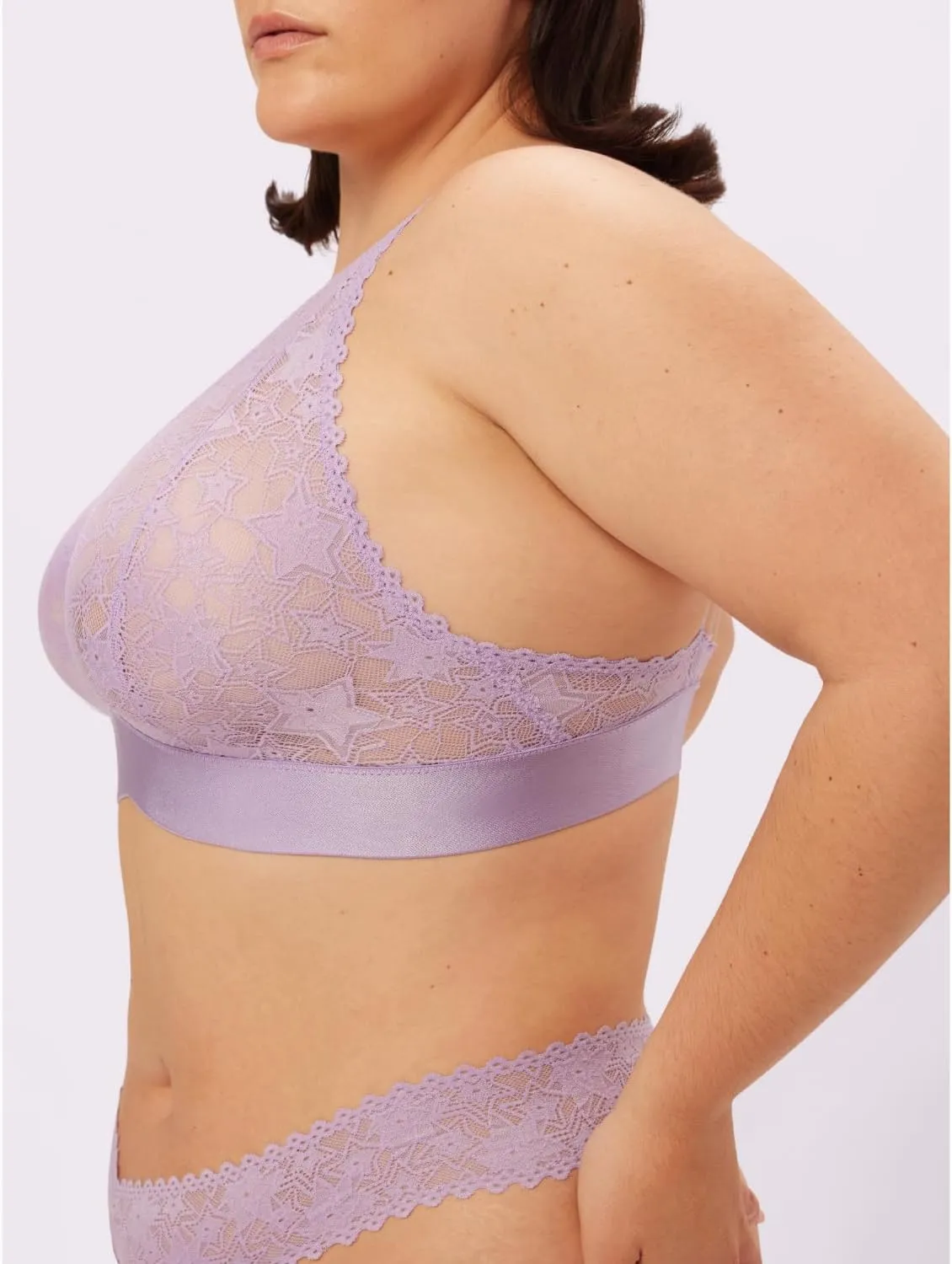 Parade womens Star Lace Plunge Bralette: Available in Multi Packs