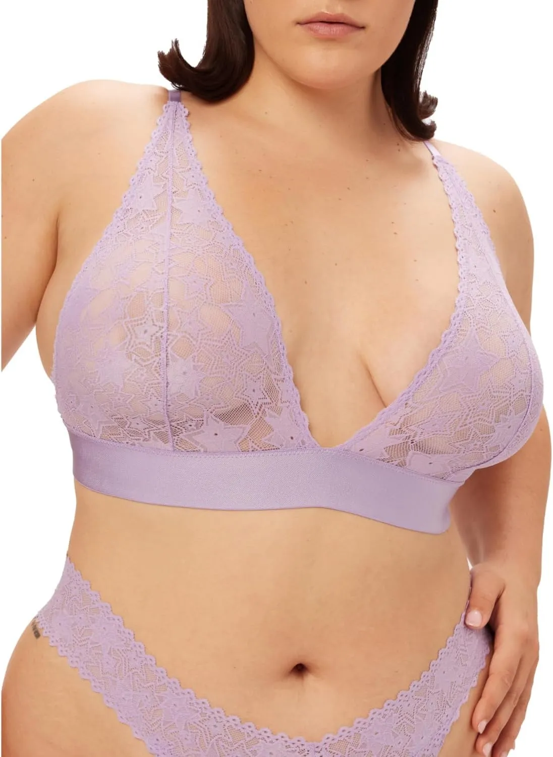 Parade womens Star Lace Plunge Bralette: Available in Multi Packs