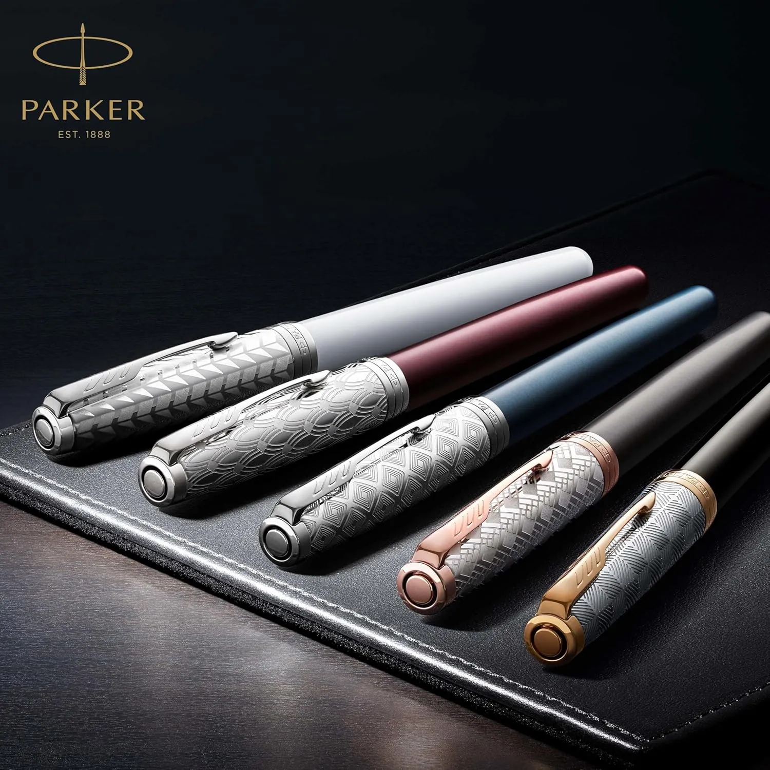 PARKER Sonnet Rollerball Pen, Matte Black Lacquer with Palladium Trim, Fine Point Black Ink (1931523), Matte Black and Chrome