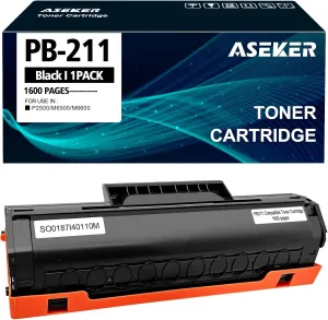 PB211 PB-211 PB-211E PB211E PB-211EV Black Toner Cartridge Compatible for P2500W P2502W P2500W M6550NW M6552NW M6602NW M6600N M6600W Printers