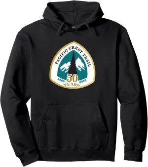 PCT 50th Anniversary Logo Hoodie - Pacific Crest Trail Shirt Pullover Hoodie