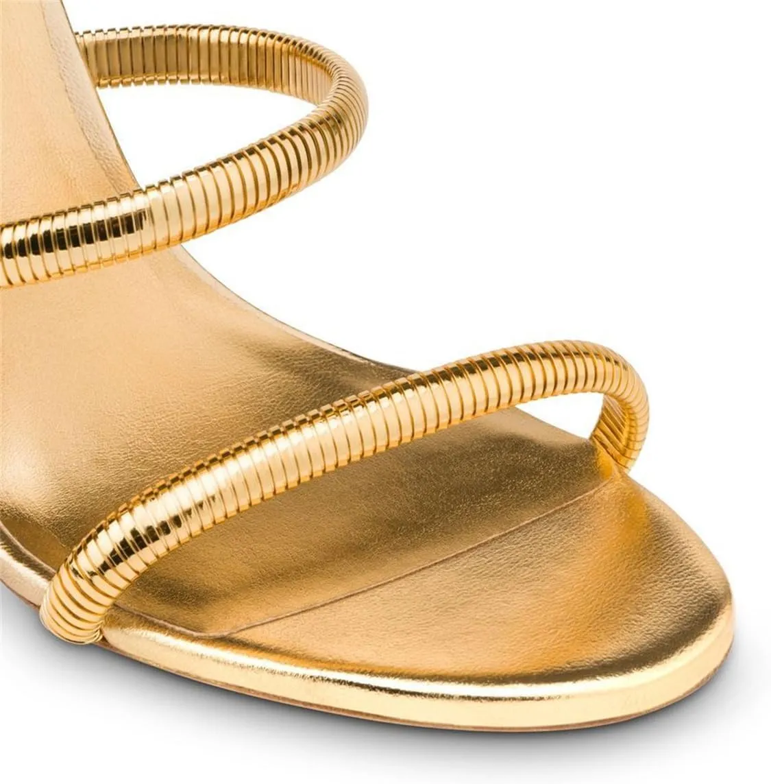 Perixir Gold Sparkly Rhinestone Heeled Sandals, Women's Snake Wrap 2023 Club Stiletto Heels, 3.9" Stiletto Pointed Prom Heels, Open Toe, US Size 6-12