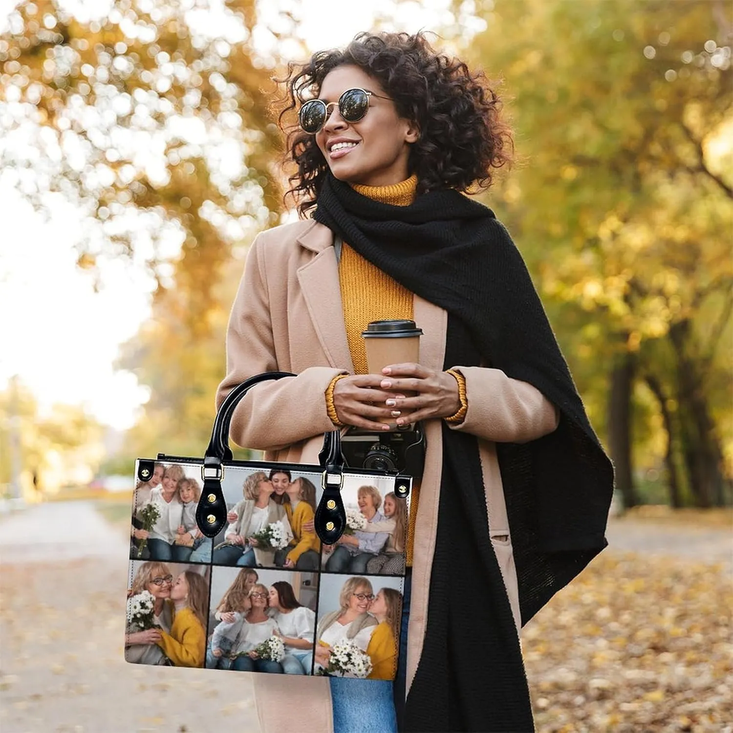 Personalized Handbag Gifts for Her - PU Leather Bags - Custom Women Tote Bag for Mother’s Day, Birthday, Wedding