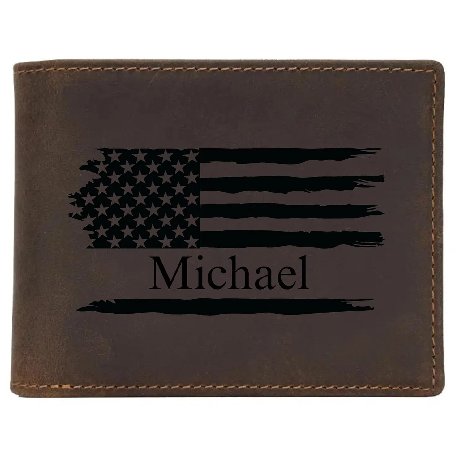 Personalized Wallet for Men, Custom RFID Leather Wallet, Engraved Genuine Leather Custom Wallet, Great Anniversary Gift For Him, Husband, Boyfriend, Men, Father, Dad, Grandpa, Wedding