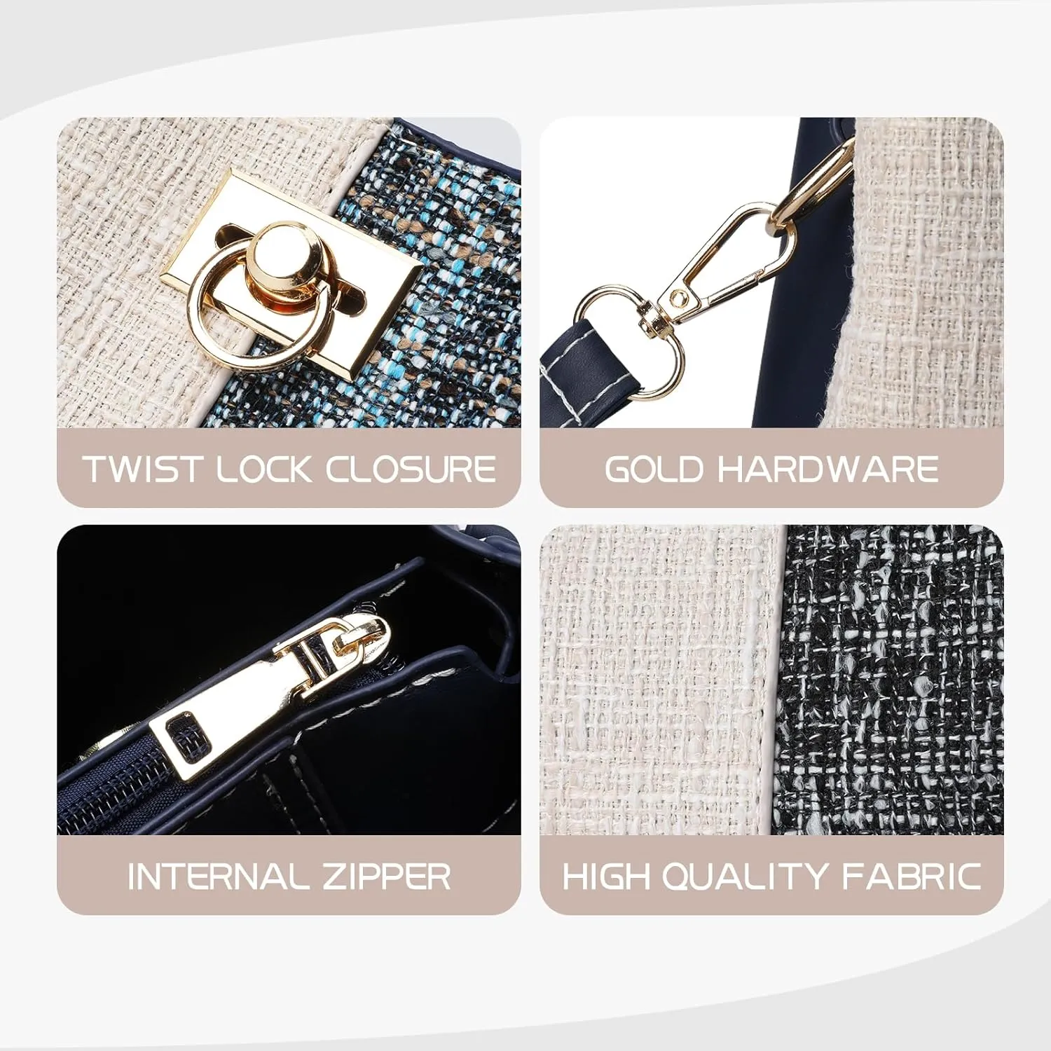 PINCNEL Small Crossbody Purses for Women, Shoulder Bag for Women, PU Leather Crossbody Bags Bucket Bag Handbags
