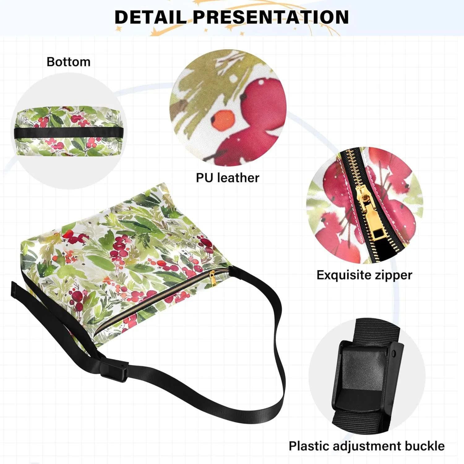 Pink Flamingos Funny Leather Hobo Purses for Women Large Crossbody Purses Animal Print Women Shoulder Handbags