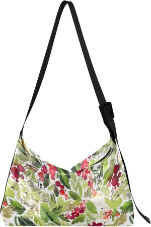 Pink Flamingos Funny Leather Hobo Purses for Women Large Crossbody Purses Animal Print Women Shoulder Handbags