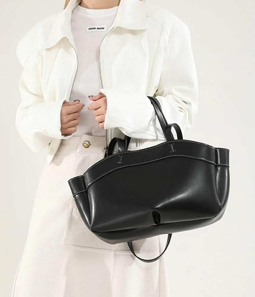Pocadri Tote Bag for Women Magnetic Buckle Shoulder Handbag Vegan Leather Purses for Work College Dating