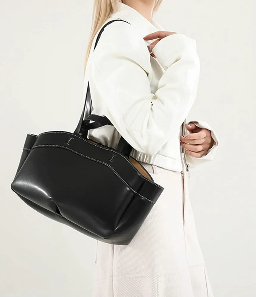 Pocadri Tote Bag for Women Magnetic Buckle Shoulder Handbag Vegan Leather Purses for Work College Dating
