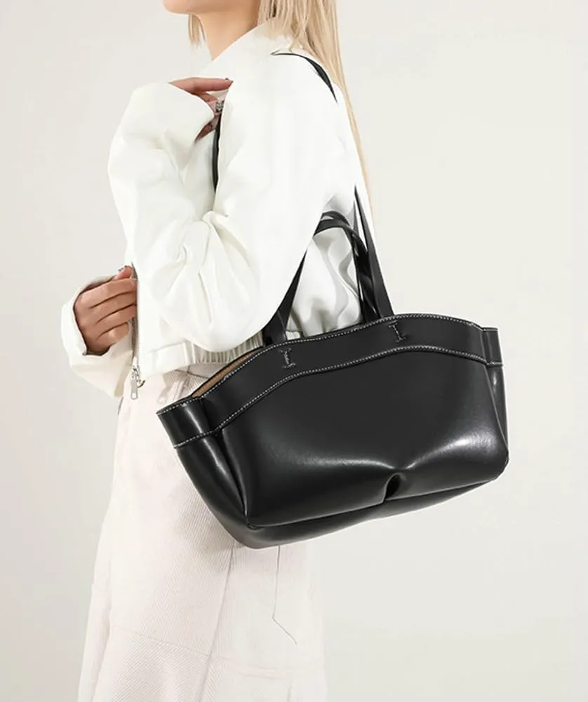Pocadri Tote Bag for Women Magnetic Buckle Shoulder Handbag Vegan Leather Purses for Work College Dating