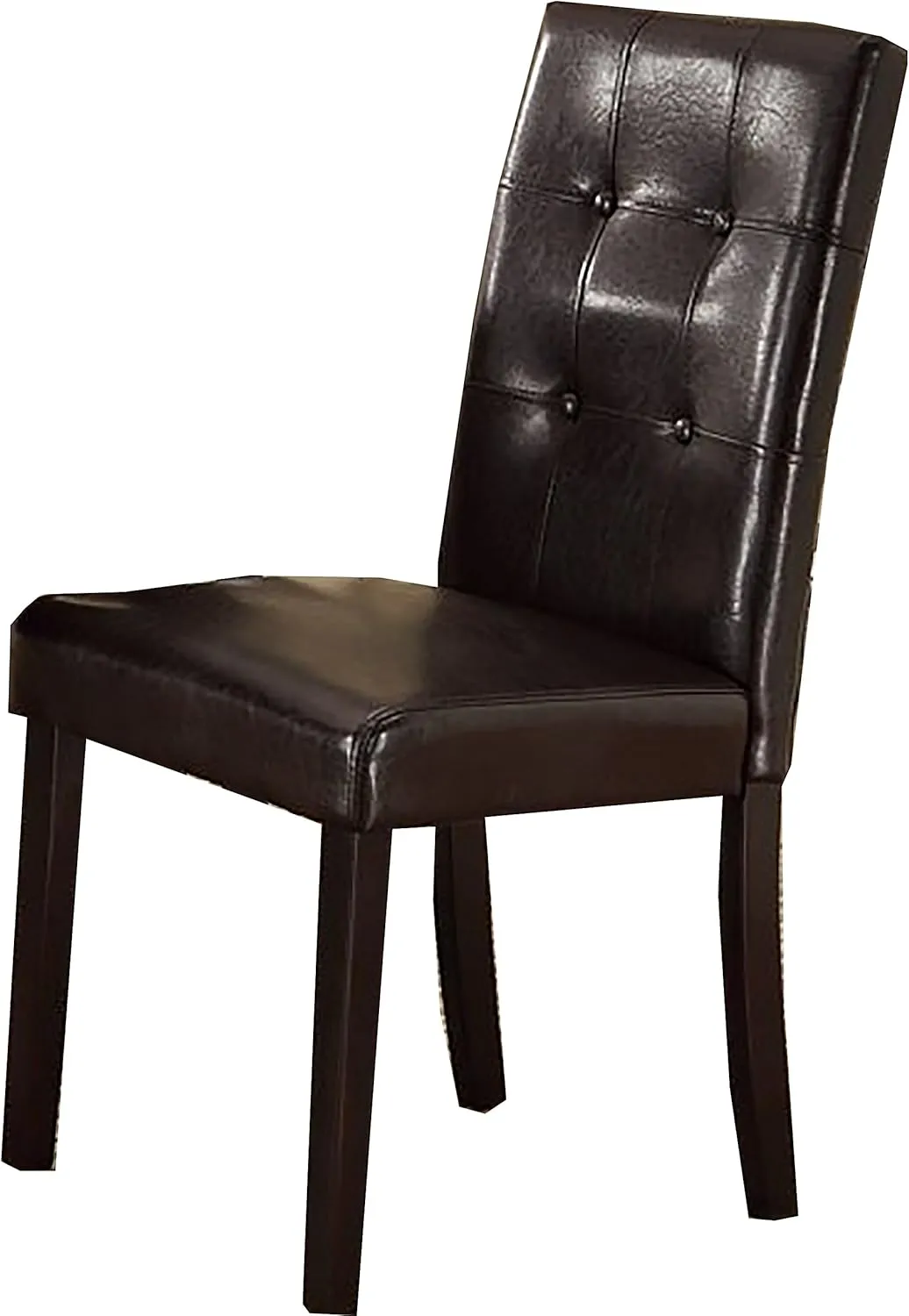 Poundex Fully Upholstered Dining Chair, Espresso