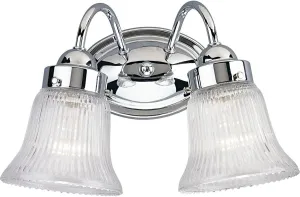 Progress Lighting P3288-15 2 Light Bath Fixture, Polished Chrome