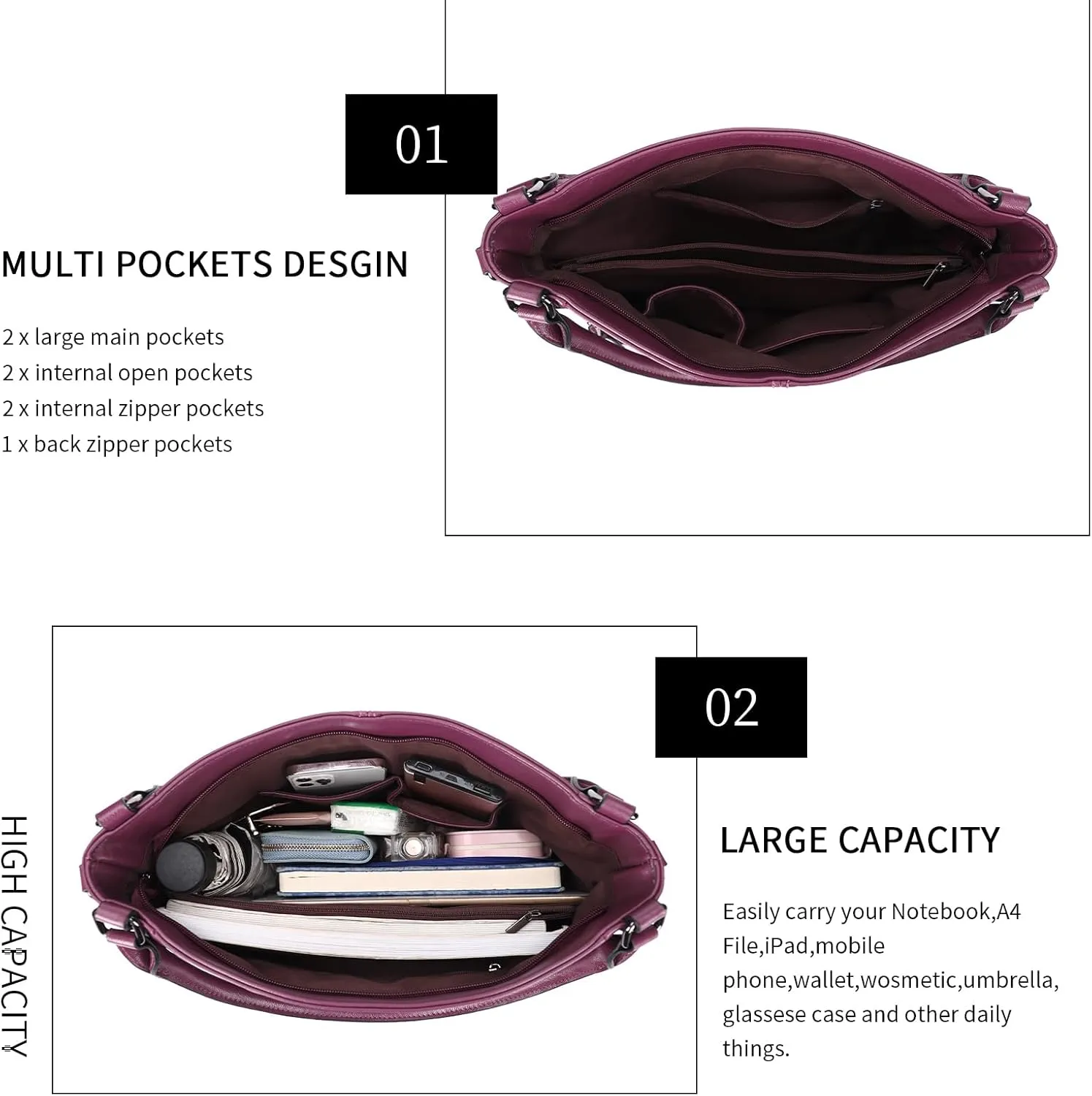 Purses for Women Shoulder Handbags Hobo Bags Tote Bag
