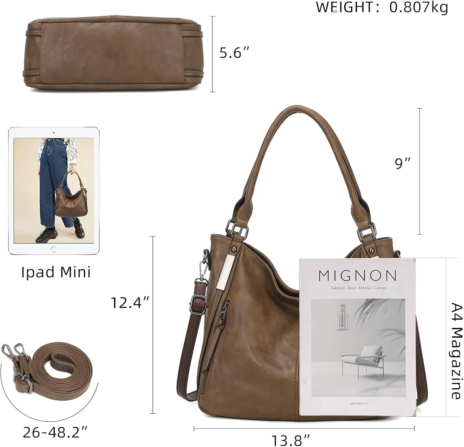 Purses for Women Shoulder Handbags Hobo Bags Tote Bag