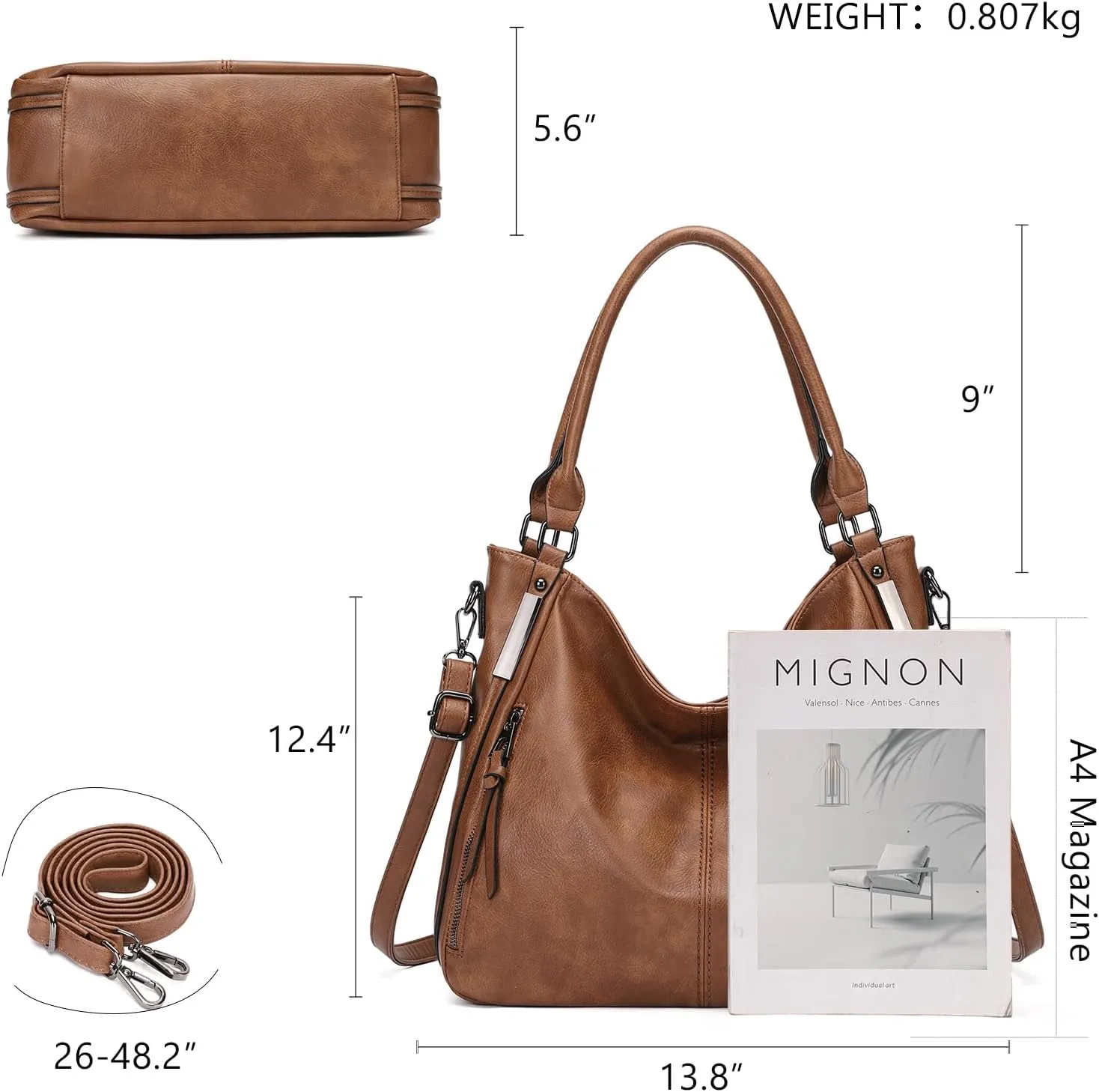 Purses for Women Shoulder Handbags Hobo Bags Tote Bag