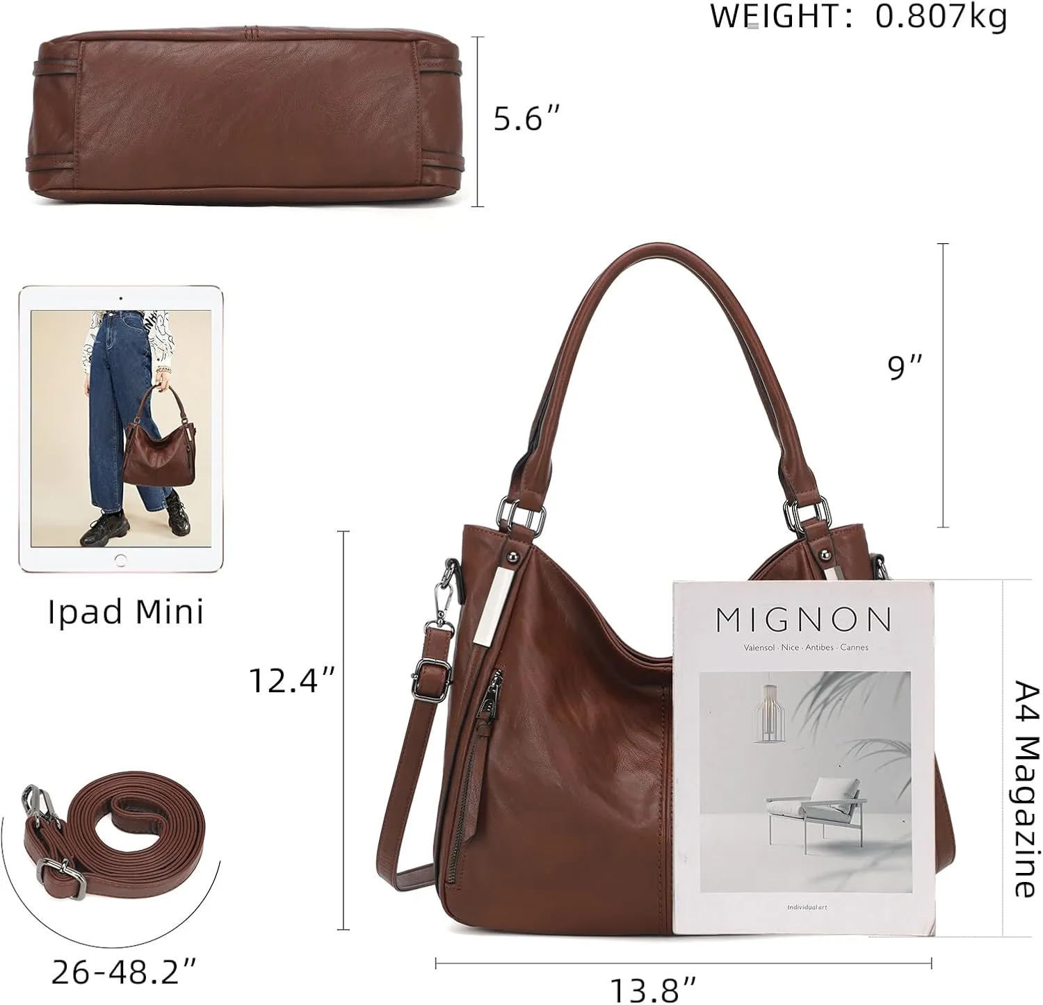 Purses for Women Shoulder Handbags Hobo Bags Tote Bag