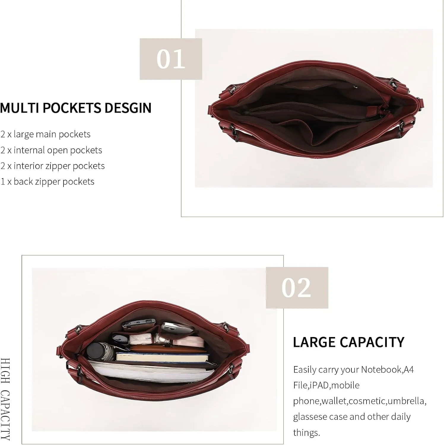 Purses for Women Shoulder Handbags Hobo Bags Tote Bag