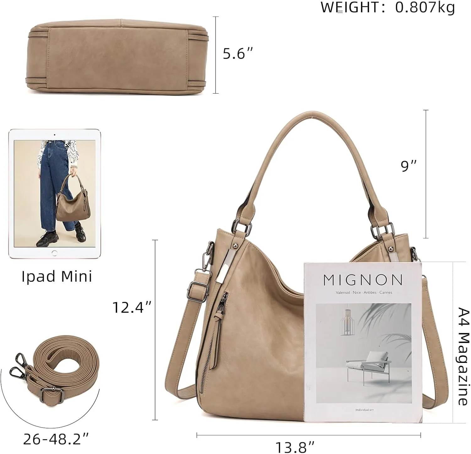 Purses for Women Shoulder Handbags Hobo Bags Tote Bag
