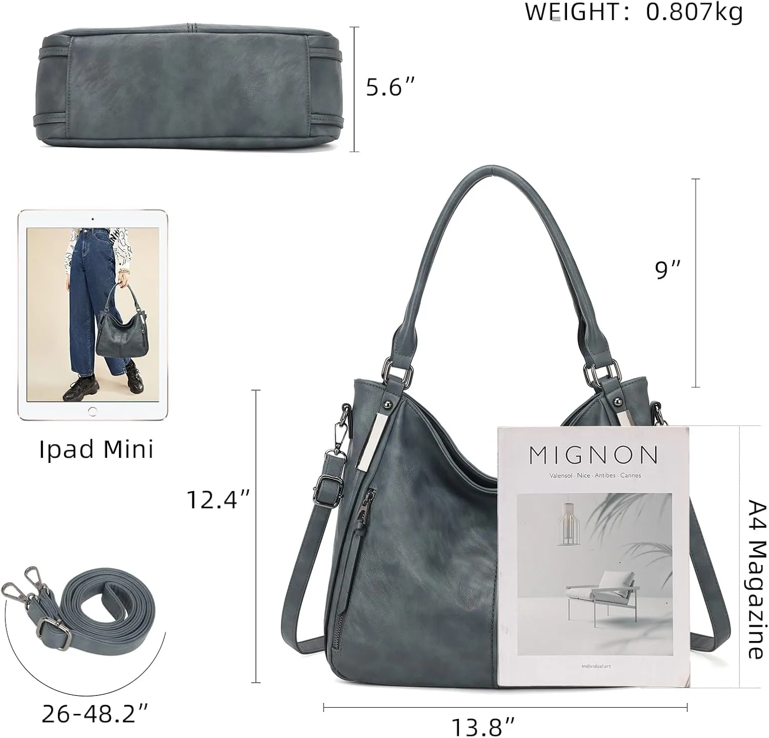 Purses for Women Shoulder Handbags Hobo Bags Tote Bag