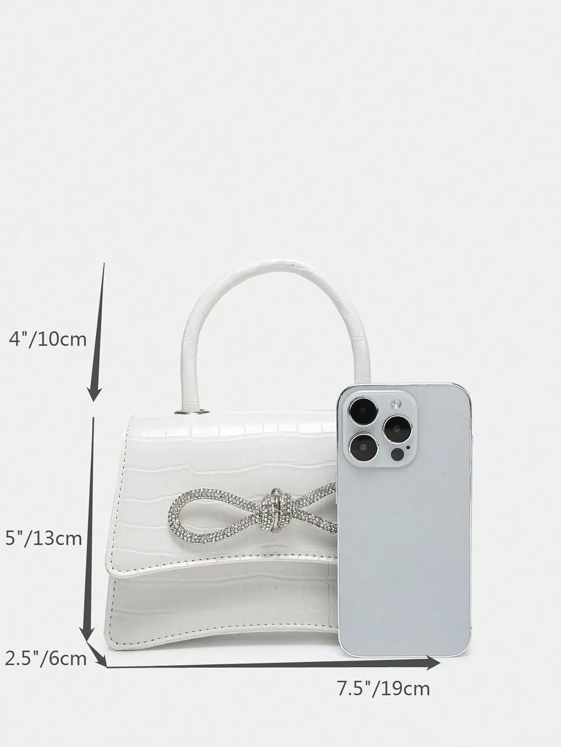 QWINEE Women's Mini Evening Bag Rhinestone Decorated Clutch Purse Prom Bags Sparkle Mini Square Handbags