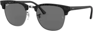 Ray-Ban RB3016 Sunglasses Bundle: RB 3016 CLUBMASTER 1305B1 Wrinkled Black On Black and Eyewear Cleaning Kit