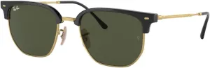 Ray-Ban RB4416 Sunglasses Bundle: RB 4416 NEW CLUBMASTER 601/31 New Clubmaster Black On Arista and Eyewear Cleaning Kit