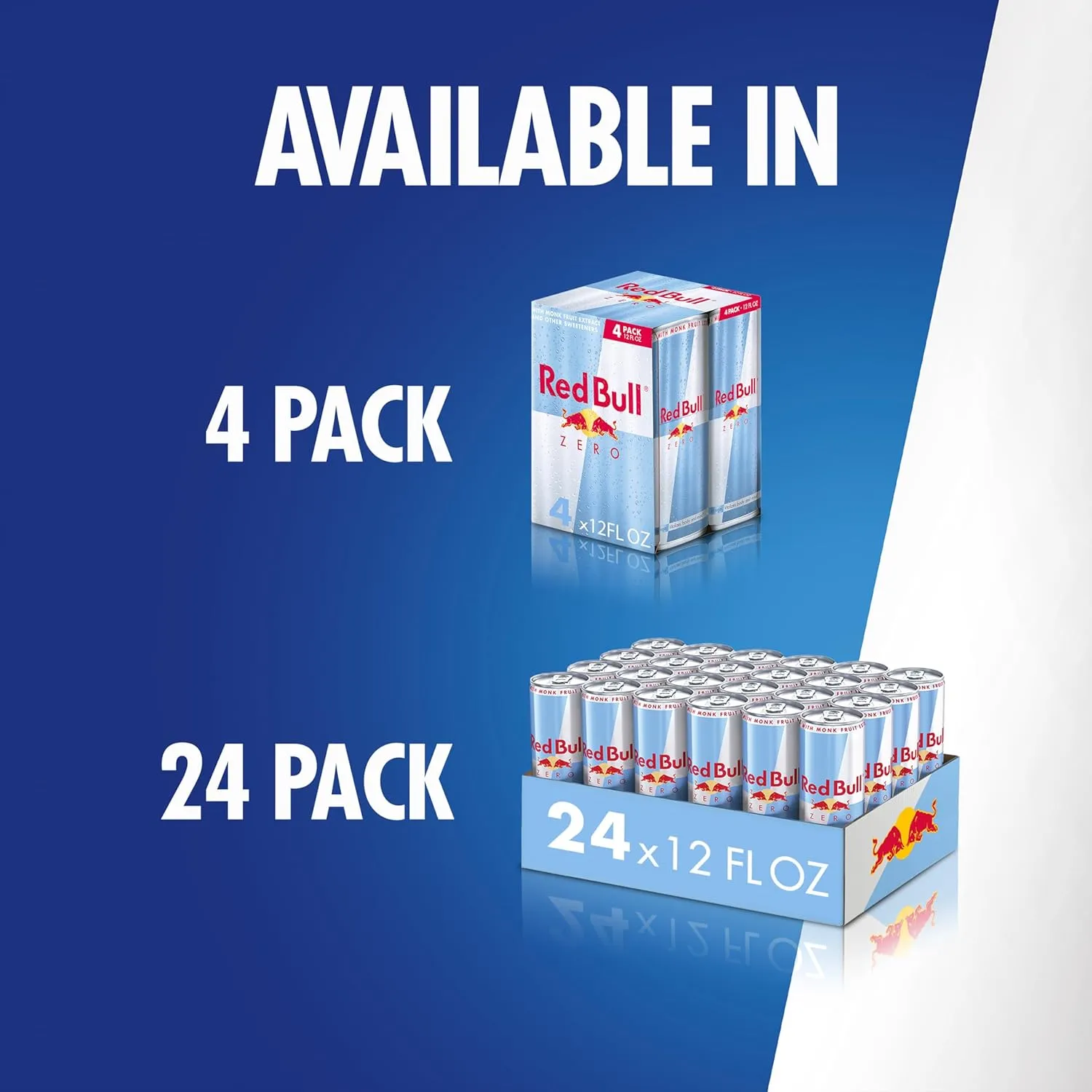 Red Bull Zero Energy Drink, 12 fl. oz., with 114mg Caffeine, Taurine & B Vitamins, Case of 24 cans
