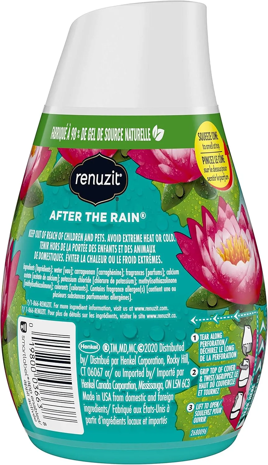 Renuzit - 1716906 03663 Adjustables Air Freshener, After the Rain Scent, Solid, 7 oz (Case of 12)