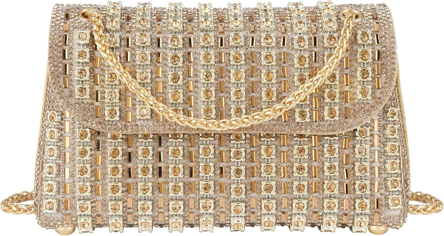Rhinestone Clutch Purse for Women Sparkling Party Evening Bag Wedding Cocktail Handbag Prom Shoulder Bags