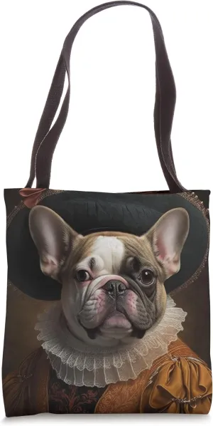 Royal French Bulldog: Posh Pup Exudes Aristocratic Charm Tote Bag