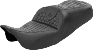 Saddlemen Roadsofa HC Honeycomb Stitch Black Seat (808-07B-189)