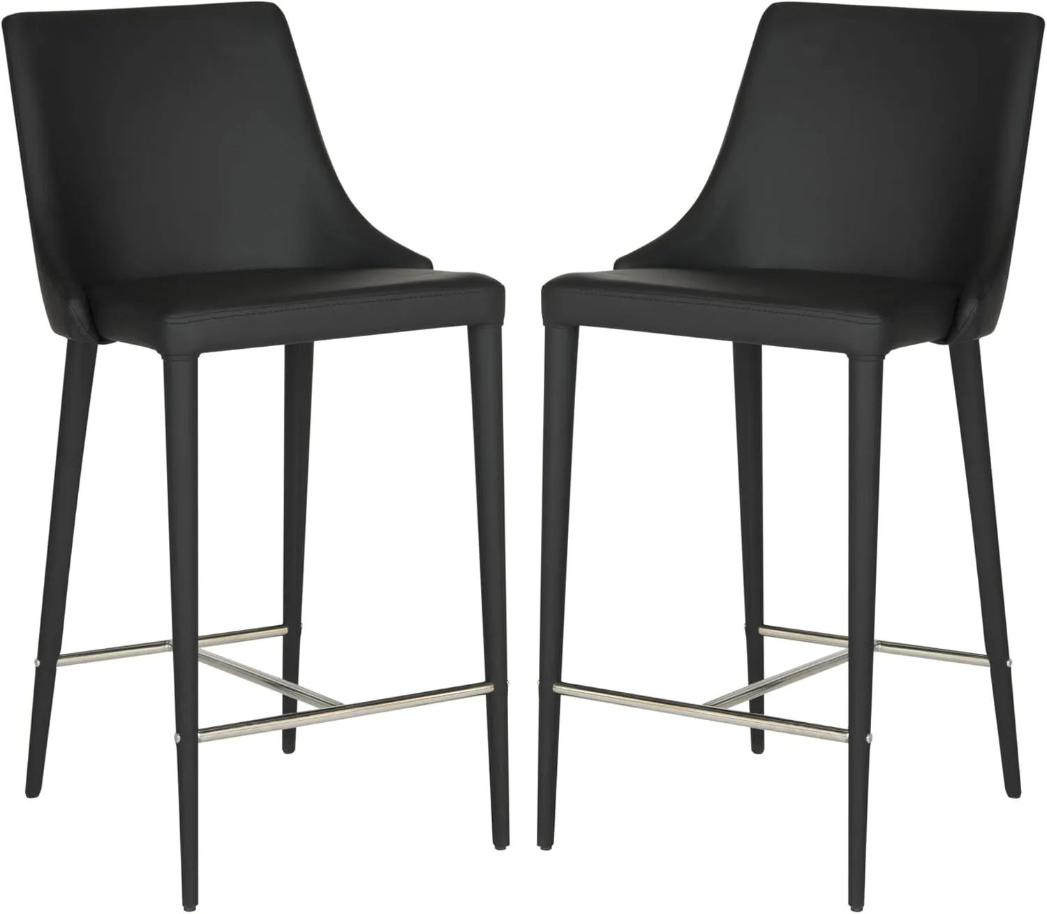 Safavieh Home Collection Summerset Mid-Century Modern White Counter Stool