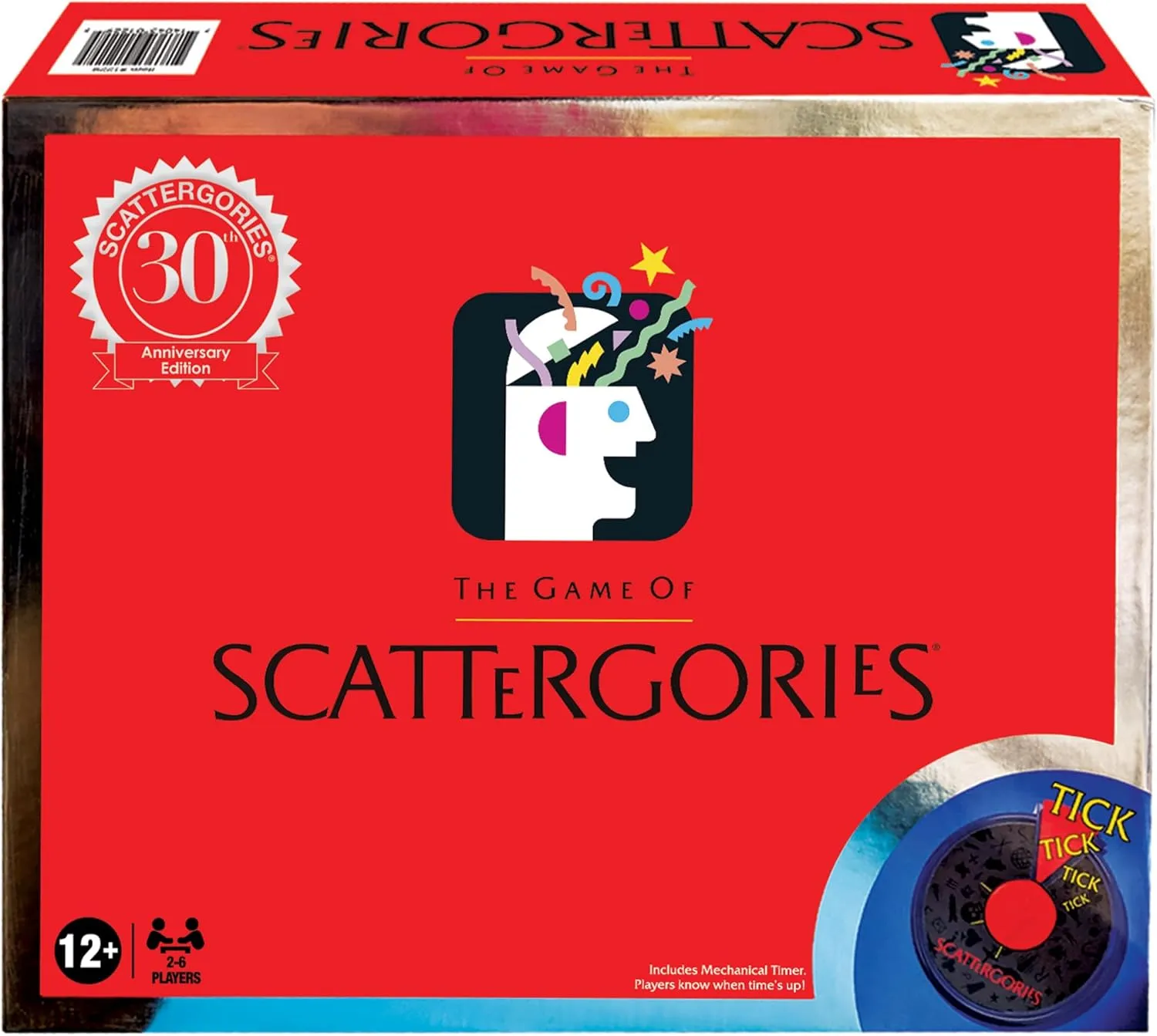 Scattergories 30th Anniversary Edition with Electronic Timer by Winning Moves Games USA, Timeless Family Game Enjoyed by Millions for ages 12 and up, 2-6 Players (1229)