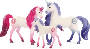 Schleich Bayala - 3PC Unicorn Toy Playset - Mandala Unicorns for Girls and Boys - Fantasy Horse Figurines - Imaginative Play Figures for Kids Ages 5 