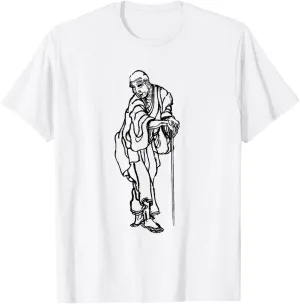 Self-portrait in the age of an old man by Katsushika Hokusai T-Shirt