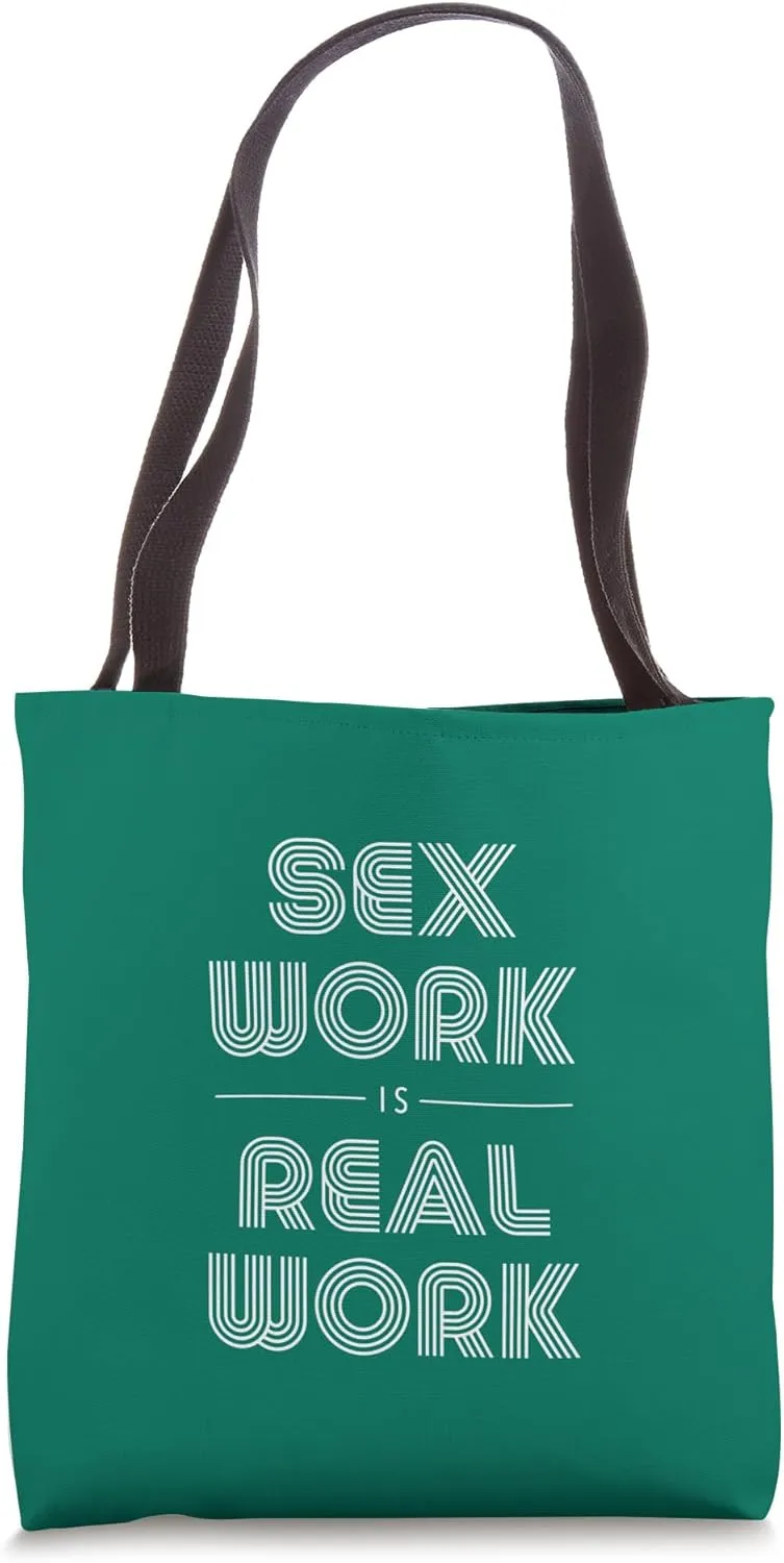 SEX WORK IS REAL WORK Retro Design Tote Bag