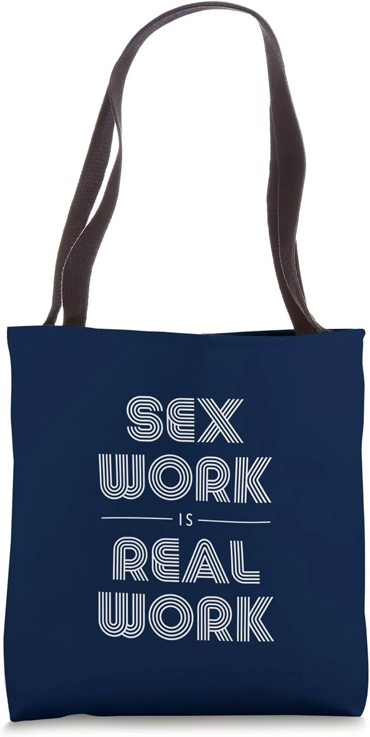 SEX WORK IS REAL WORK Retro Design Tote Bag