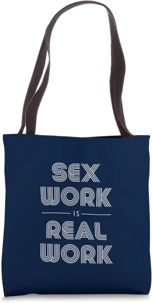 SEX WORK IS REAL WORK Retro Design Tote Bag