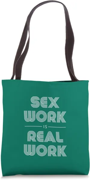 SEX WORK IS REAL WORK Retro Design Tote Bag